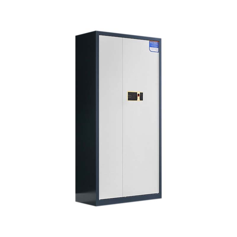 铭威盾保密柜财务档案柜文件柜办公室资料储物柜保险柜电子密码国保锁通体灰框白门-指纹密码锁常规