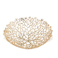 美帮汇水果盘镂空创意个性客厅办公桌摆件茶几餐桌样板间轻奢装饰品