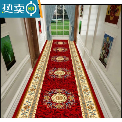 敬平新中式走廊地毯可裁剪地垫楼梯防滑垫满铺过道家用垫子宾馆可定制