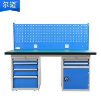 尔迈 重型钳工工作台防静电操作台工厂车间多功能维修工具台 2.1米 J款
