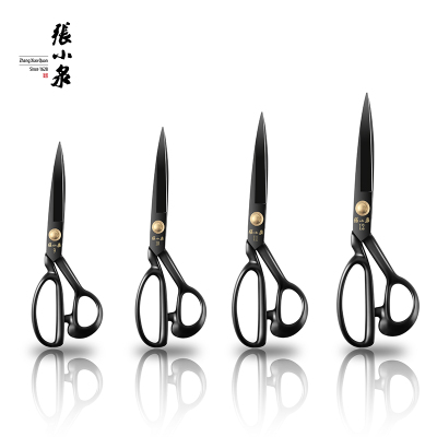 张小泉(ZhangXiaoQuan)裁缝剪刀DC-12英寸铜制缝纫剪可调铆钉高碳锰钢专业服装剪