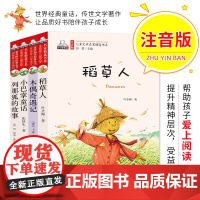 儿童文学名家精选 稻草人+木偶奇遇记+小巴掌童话+列那狐的故事(全4册)(彩绘注音版) 汇聚金波 沈石溪 常新港 冰波