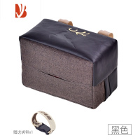 三维工匠车载纸巾盒遮阳板挂式天窗创意汽车纸巾挂袋抽纸盒车内用品 黑色