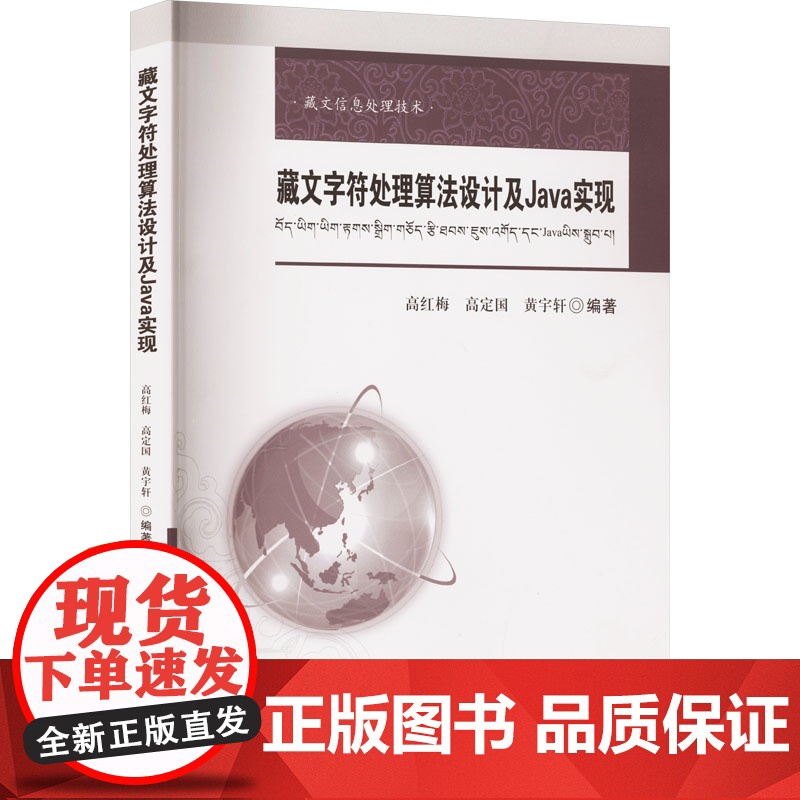 藏文字符处理算法设计及Java实现 高红梅,高定国,黄宇轩 编 大学教材大中专 正版图书籍 西南交通大学出版社
