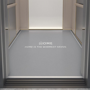 君影商用电梯地垫轿厢PVC地板地胶耐磨防水防火大理石高端定制logo 每平方价格