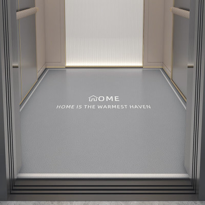 君影商用电梯地垫轿厢PVC地板地胶耐磨防水防火大理石高端定制logo 每平方价格