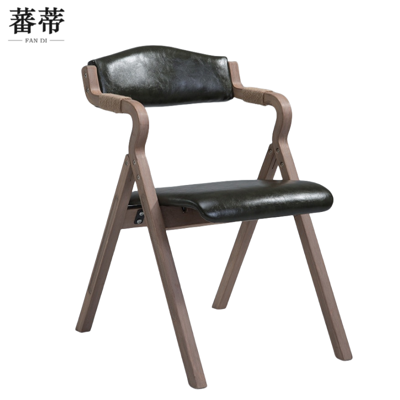 蕃蒂餐椅墨绿色把