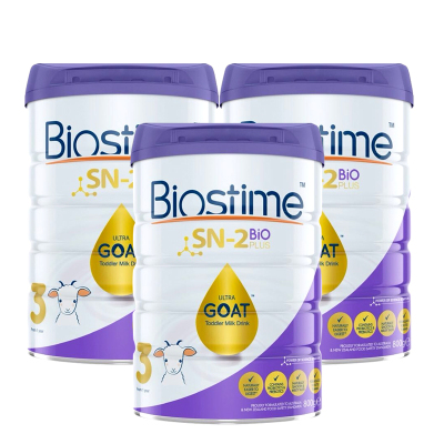 Biostime合生元可贝思婴幼儿宝宝羊奶粉3段800g/罐3罐装澳洲空运直邮-