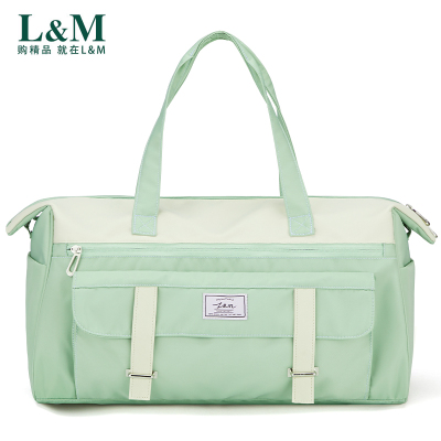 NEWLAKE手提旅行包大容量女轻便短途行李包拉杆包健身包女干湿分离收纳袋旅行包