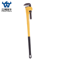 立伟铁牛重型沾塑管钳超大开口48寸/把