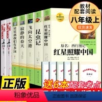 [人教版7册]八年级上册必读正版 送考点 [正版]人教版 昆虫记法布尔原著完整版无删减 人民教育出版社八年级上册课外书必