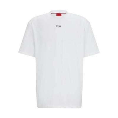 Hugo boss奢侈品服饰男徽标短袖T恤 时尚百搭潮流舒适气质亲肤质感男士上衣