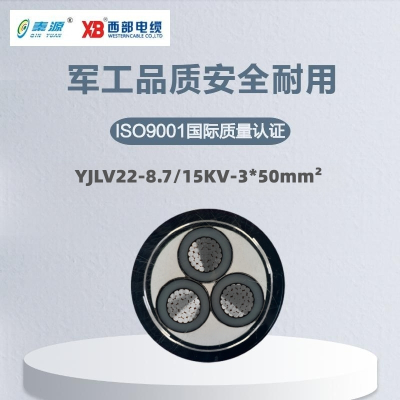 秦源牌 YJLV22-8.7/15KV-3*50mm²铜芯钢带铠装电力电缆 元/米 定制商品 联系客服