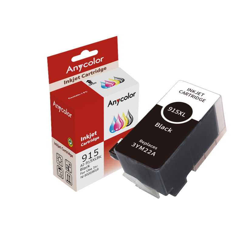 欣彩 AI-915XLBK 黑色 大容量墨盒 适用惠普hp 8020/8018打印机