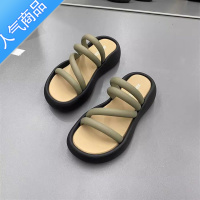 SUNTEK网红两穿拖鞋女夏外穿2023新款厚底防滑孕妇沙滩凉鞋时尚外出凉拖