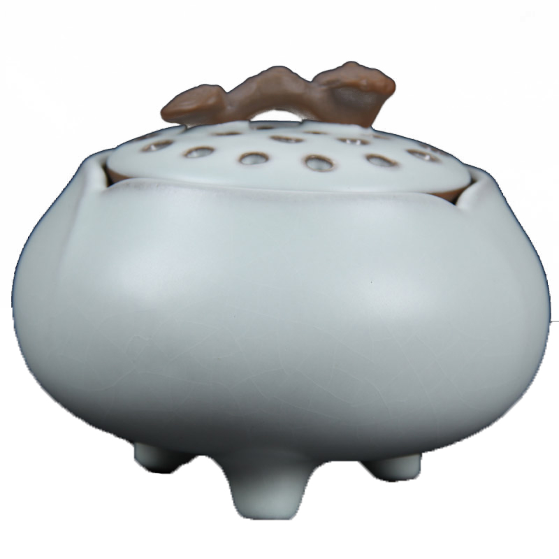 汝窑香炉盘香檀香炉室内香薰炉卧室盘香仿古薰香炉 如意古熏炉款式四