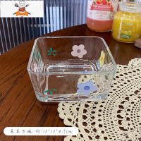 敬平可爱少女心玻璃碗沙拉碗日式宿舍用学生单个ins风甜品水果碗家用