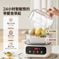 小熊(Bear)电蒸锅多功能电煮锅大容量全自动可定时不锈钢 DZG-UA0S5
