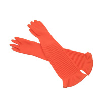 加厚加长55cm家用刷碗手套橡胶乳胶皮防水家务厨房清洁耐用耐油手套N52247