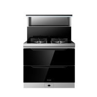 火星人(marssenger)集成灶JJZT-F77BX01R钢化玻璃台面油烟机燃气灶消毒柜 右排烟 天然气