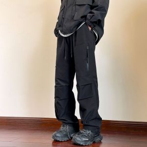 三防户外休闲男工装裤高级感宽松高品质时尚登山露营冲锋裤有加绒