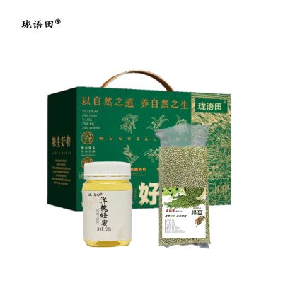 珑语田 蜂蜜绿豆礼盒 500g 盒