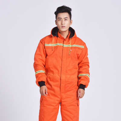 NEWLAKE灵麒冬季棉袄连体工作服加厚保暖冷库劳保连体衣户外冬季垂钓服棉衣