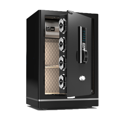 大一-保险柜卓越系列WIFI款60CM办公大型全钢保险箱床头柜防盗保管柜新款菱形锁栓防撬爵士黑