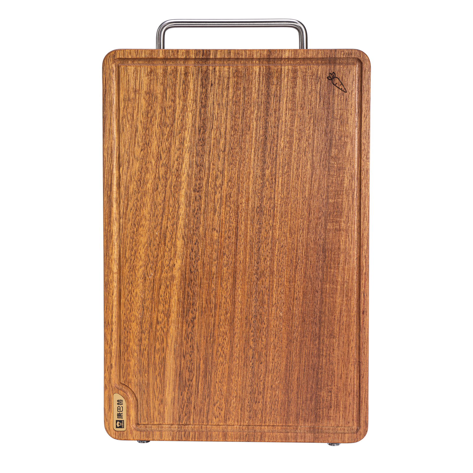 康巴赫菜板黑金檀木实木家用防霉抗菌整木菜板案板双面切菜板砧板