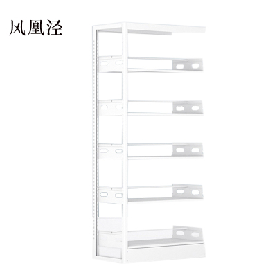 凤凰泾图书馆书架阅览室货架资料档案架钢制书架单面五层副架