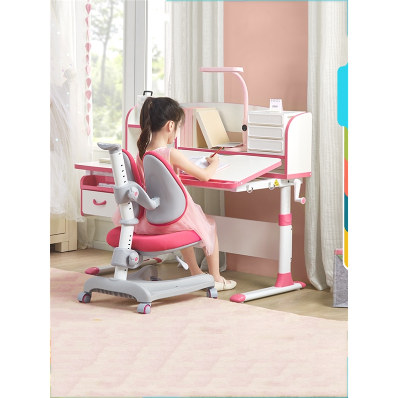 护童儿童学习桌可升降学生写字桌书桌阿斯卡利512bw小学生课桌椅套装