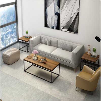 心业1.4米钢木茶几XY-GCJ14钢架茶几 此产品单件不出售批量请联系客服