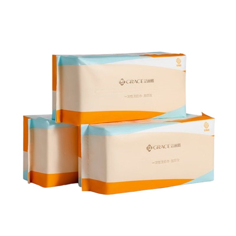 洁丽雅一次性洗脸巾60片*3美容院洗面擦脸巾加厚珍珠纹MRJ693