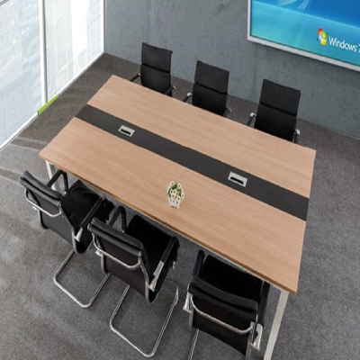 心业2.2米钢木会议桌XY-GMZ22适用12平米会议室 此产品单件不出售批量请联系客服