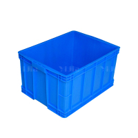 翌嘉YJ4120569 蓝色塑料周转箱大号工业胶箱 750*565*400