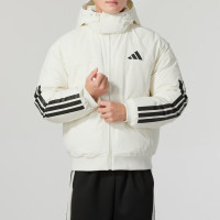 阿迪达斯 (adidas)男装新款加厚防寒连帽舒适保暖时尚短款鸭绒羽绒服 JG3845 ZP