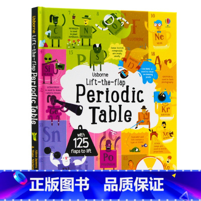 [正版]Usborne揭秘元素周期表翻翻书 Lift-the-flap Periodic Table英文原版化学启