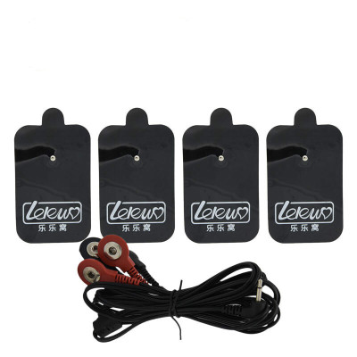 乐乐窝充电遥控脉冲后庭肛塞茎环马眼尿道插棒乳夹电极贴片硅胶按摩手套男女用自嗨玩SM情趣成人用品 配件:扣式电极贴片+线