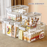 加厚透明收纳箱家用手提衣服玩具零食书本大容量整理盒塑料储物筐 加厚PET透明收纳箱1号
