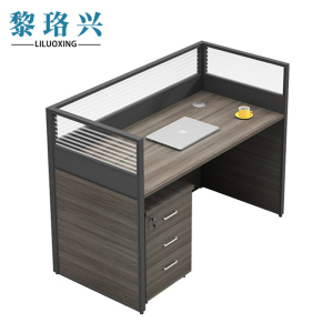 黎珞兴屏风办公桌单人位+柜 套