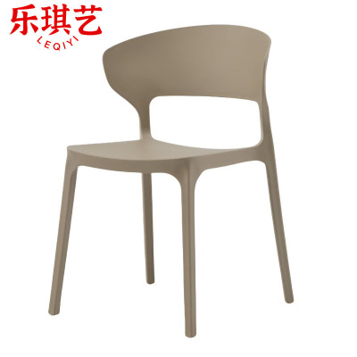 乐琪艺 塑料椅 卡其色 52*53*76.5cm 把