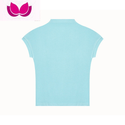 七斓新款修身显瘦半高领短款短袖春季t恤小众打底衫纯色设计感上衣女
