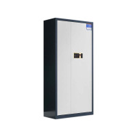 鑫升顺保密柜财务档案柜文件柜办公室资料储物柜保险柜电子密码国保锁通体灰框白门-指纹密码锁A款