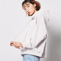 [1.5折价64元]唐狮加绒卫衣女加厚秋冬新款字母印花连帽卫衣韩版宽松百搭