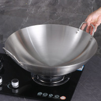 不锈钢炒菜锅双耳 直径60cm 重3290g