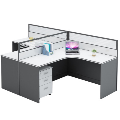 攸形办公桌含活动柜1400*2400*1100mm张