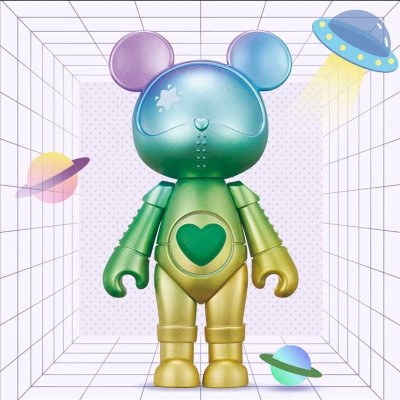奥迪双钻星际熊公仔潮玩手办变色系列盲盒轻奢可爱摆件男孩女孩生日礼物