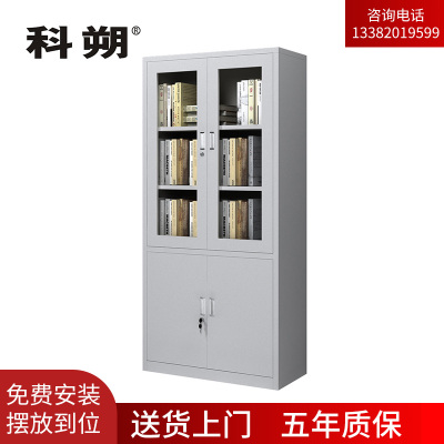 科朔 文件柜铁皮柜资料柜大器械办公室柜子档案柜带锁 KS-G033