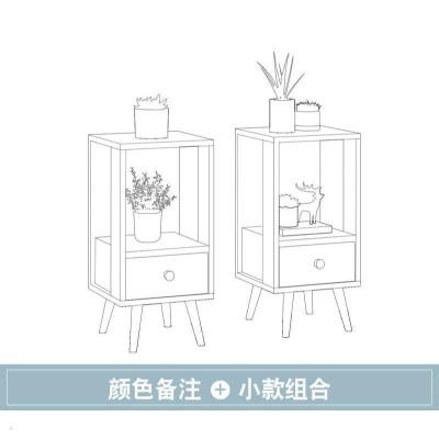 家柏饰(CORATED)花架阳台落地式客厅室内实木花盆架多层置物架多肉绿萝花架子靠墙 小款组合颜色备注