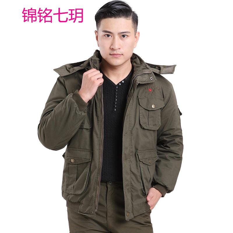 正品冬季加厚棉衣男装户外军装保暖男棉服外套